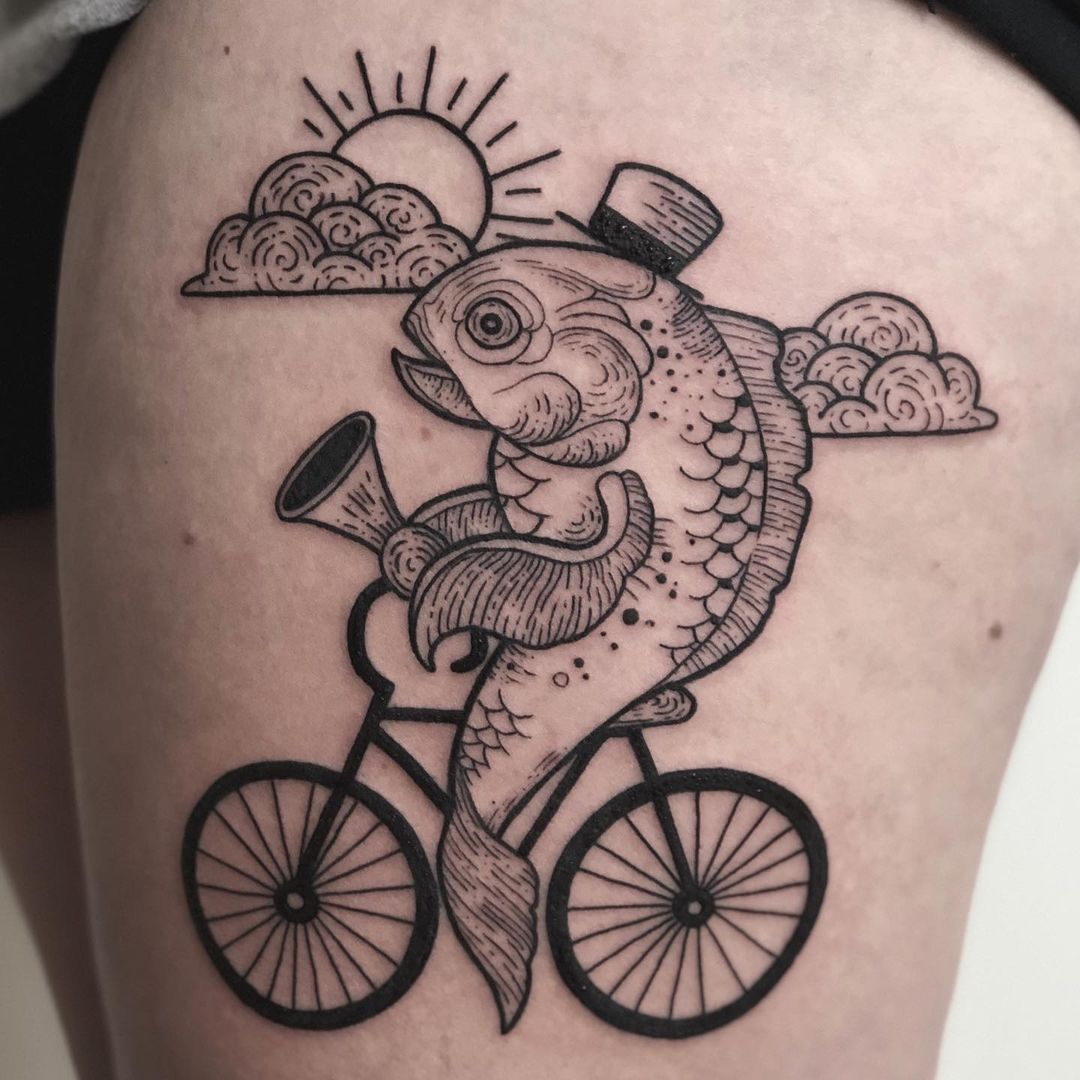 Danke Ana 

„A woman needs a man like a fish needs a bicycle“ - Zitat entweder v
