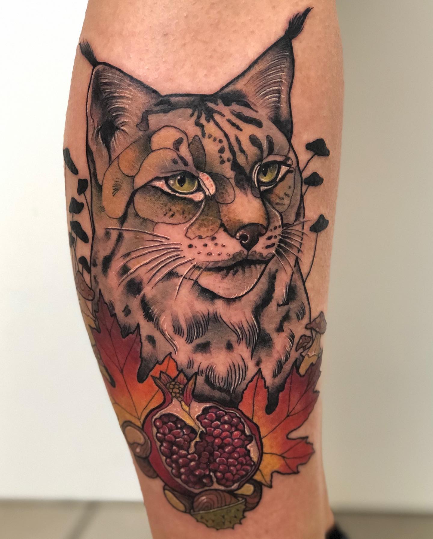 Danke  #lynx #luchs #lynxtattoo #neotraditionaltattoo #neotradtattoo #neotradeu