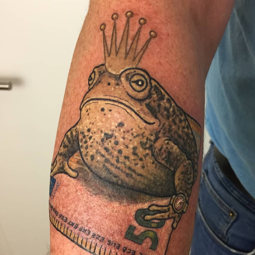 Der Rolex-Kröten-König  (kack Foto,aber viel Spaß...) 
#tattoo#tattooköln#freywe