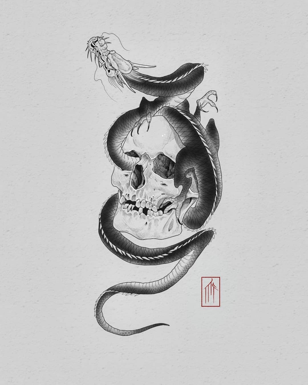 Dragon on skull wannado 
.
.
.
.
.
#japanesetattoo #dragon #dragontattoo #tattoo