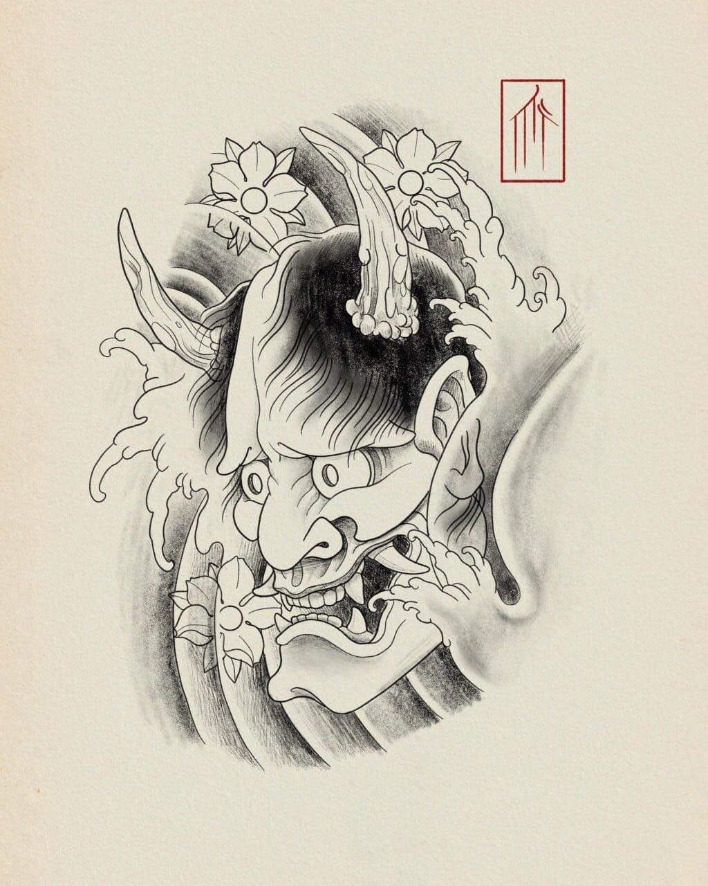 Hannya Mask for the homey @sven_nogi_jj
.
#tattoo #japanesetattoo #hannya #hanny