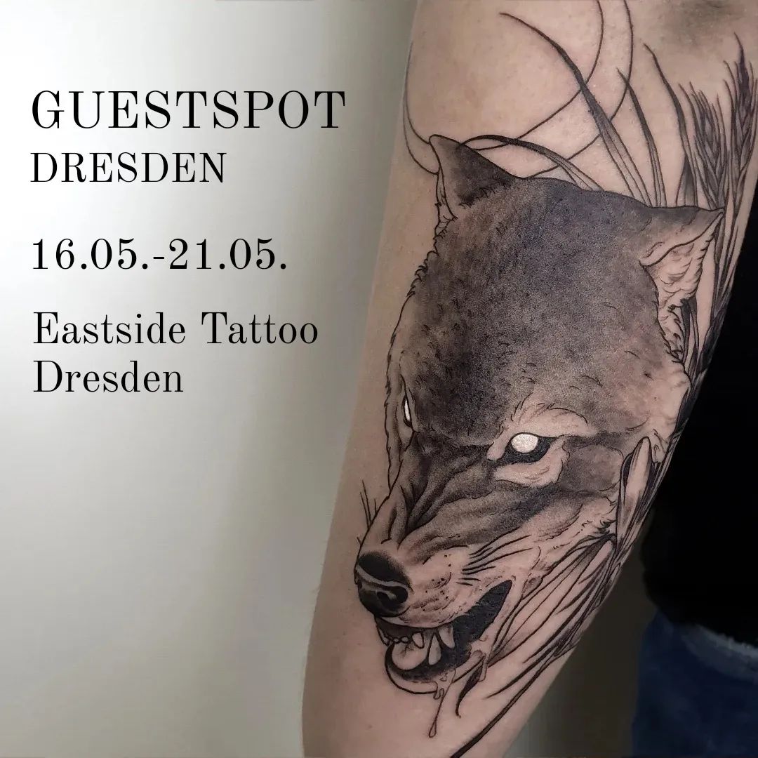 Hey Gang! From 16. till 21. of May you can find me at @eastside_tattoo_dresden .