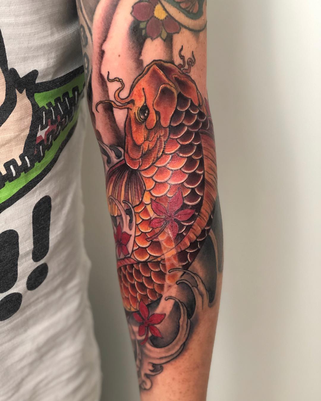 Koi für Daniel - Danke für den lustigen Tag!  #koitattoo #koi #tattoo #tattoooft