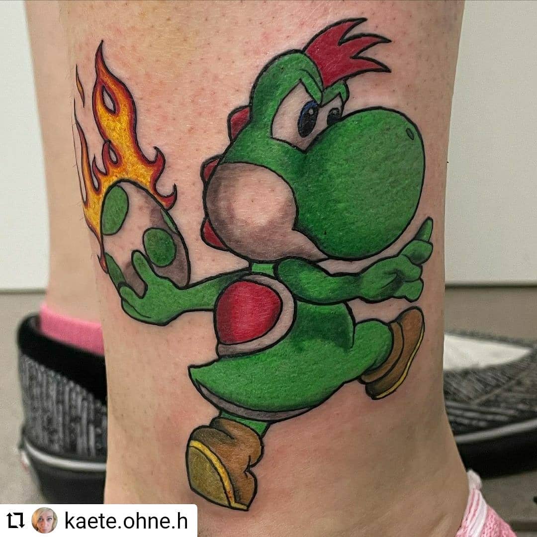 Neu von @kaete.ohne.h
...
Don‘t f*** with Yoshi!!!  #freywerk #freywerktattoo #c