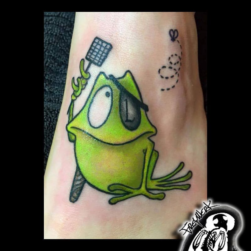 Piratenfrosch! #tattoo#tattooköln#freywerk#froschtattoo#piratentattoo