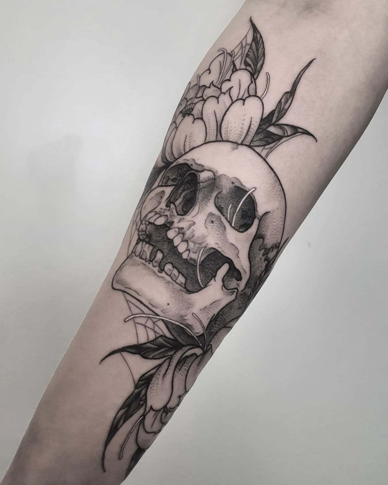 Skull wannado of mine  thanks for letting me do my thing @toni00_3
.
#tattoo #ta