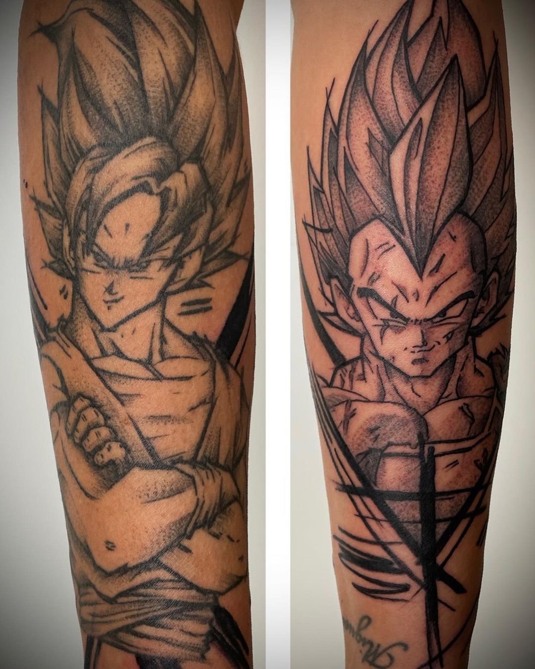 Son Goku und Vegeta  #ink #inked #tattooartist #art #tattooed #tattoo #tattoos #