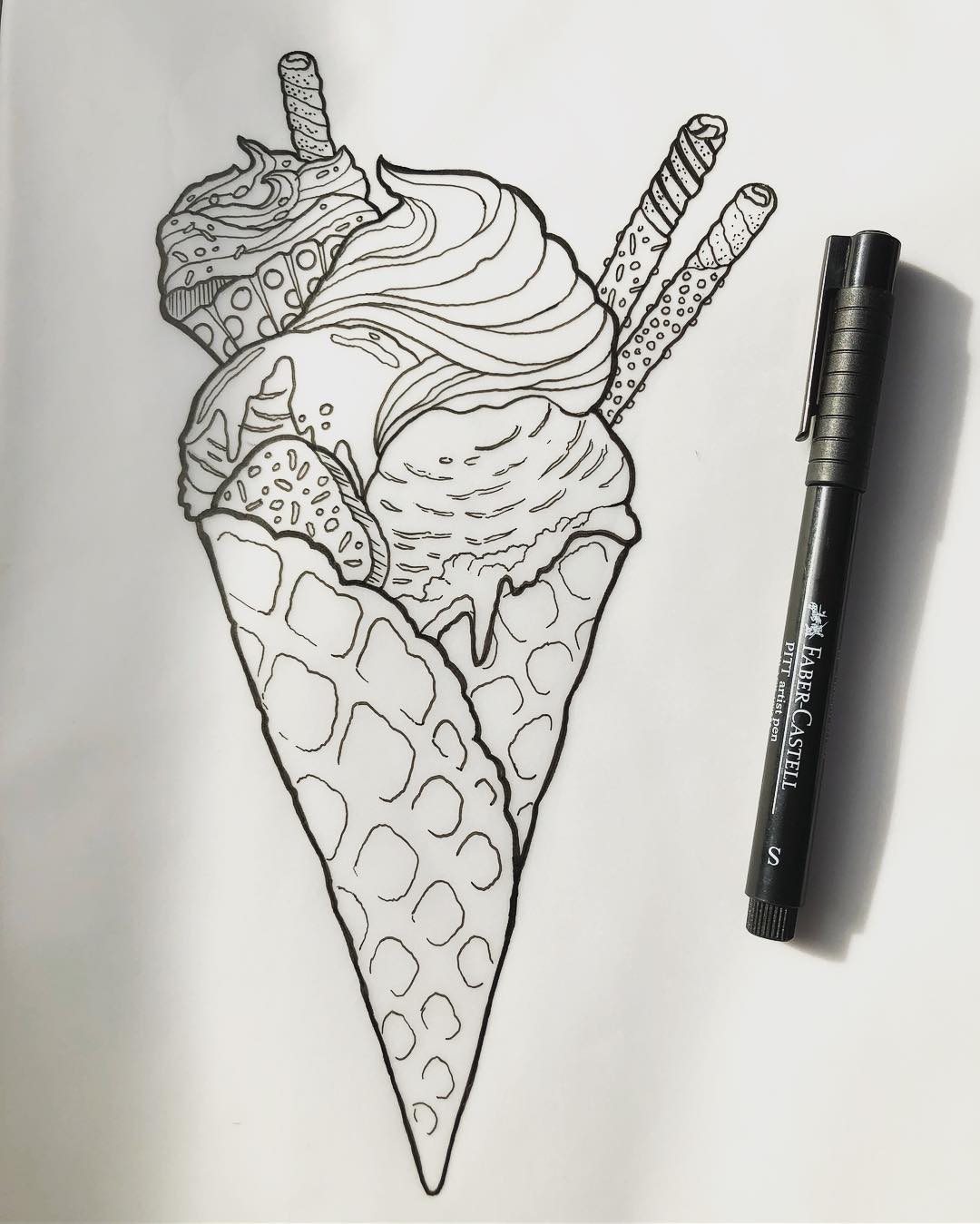 Wannado!  #eisgehtimmer #summertime #yummy #nullkalorien #lineworktattoo #colort