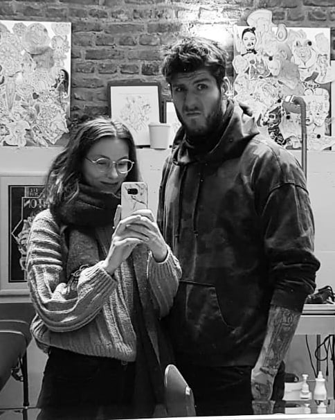 We out here #ink #inked #tattooartist #art #tattooed #love #wedding #couplegoals