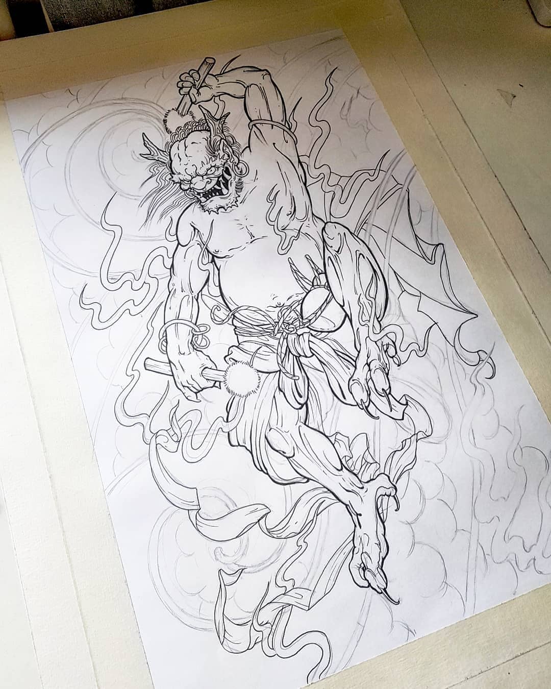 been enjoying these drawings lately
-
#reijin #oni #demon #irezumi #tattooprint