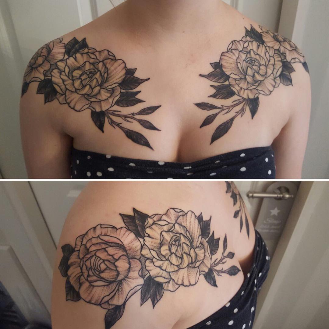 Geschafft  Danke für die schönen Fotos liebe @dorina_fee  #peonytattoo #rosetatt