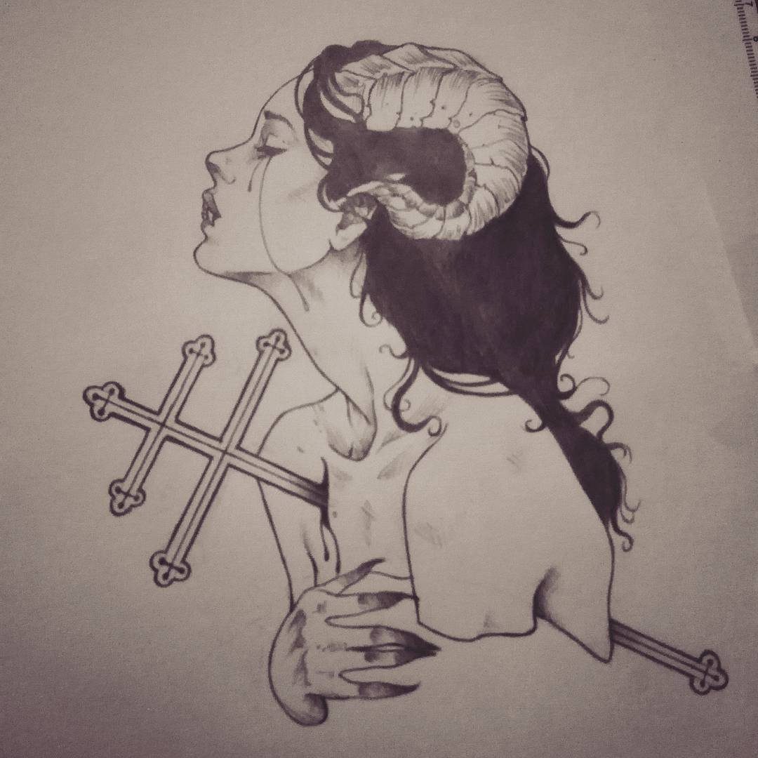 Me lady #demontattoo #neotraditional #female #art #artist #sketch #illustration