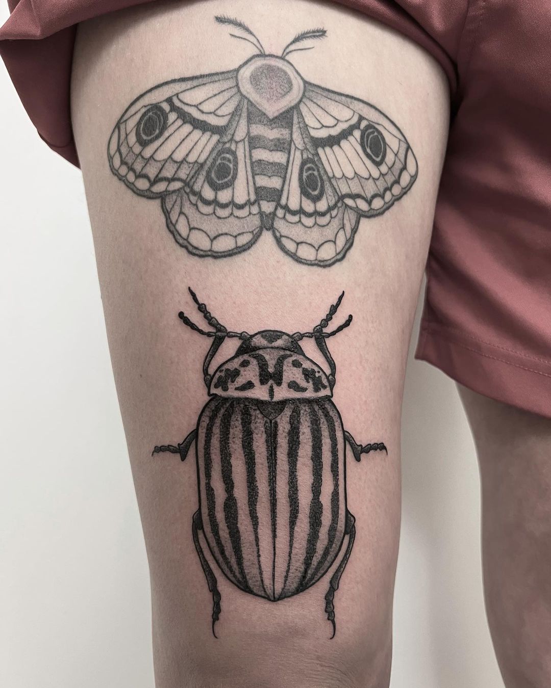 Danke Katharina 
Die Motte ist verheilt 

#tattoo #blackwork #ladytattooers #tat