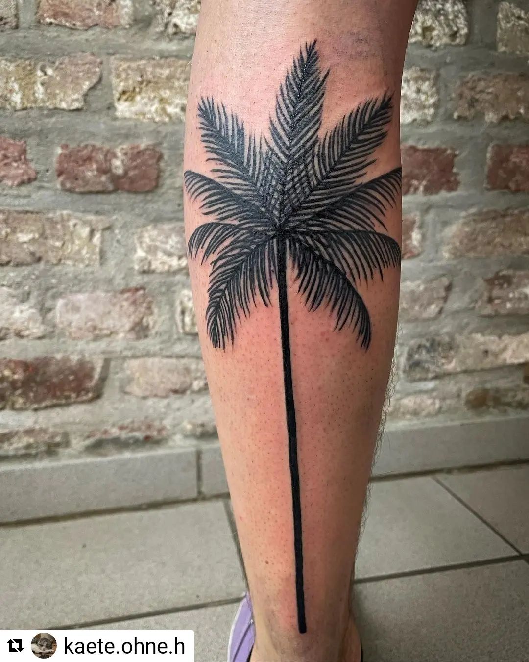 Neu von @kaete.ohne.h 
• • • • • •
Palme  #ink #inked #tattooartist #art #tattoo