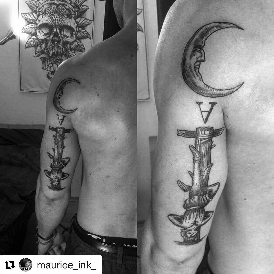 #Repost @maurice_ink_ (@get_repost)
・・・
First shot of todays work. Videoclip com