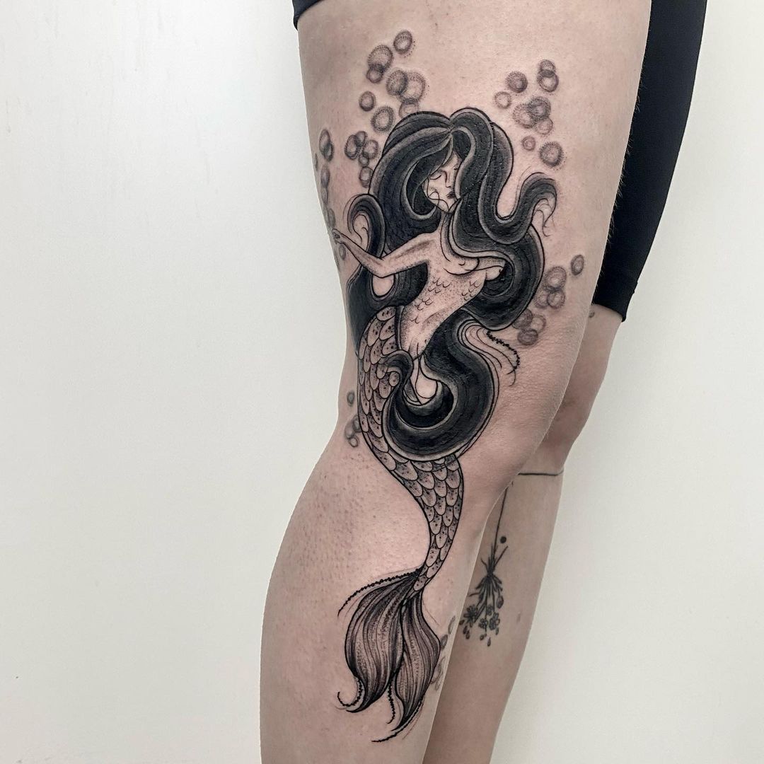 Meerjungfrau für die tolle Meike - Dankeschön! 
.
.
.

#tattoo #mermaid #tattoos