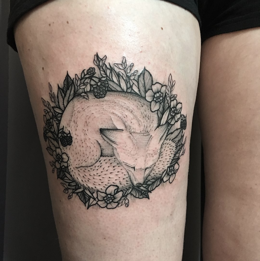 Von Charlotte Eus!

Sleepy fox for Anna  #tattoo #tattoos #ink #inked #inkstagra...