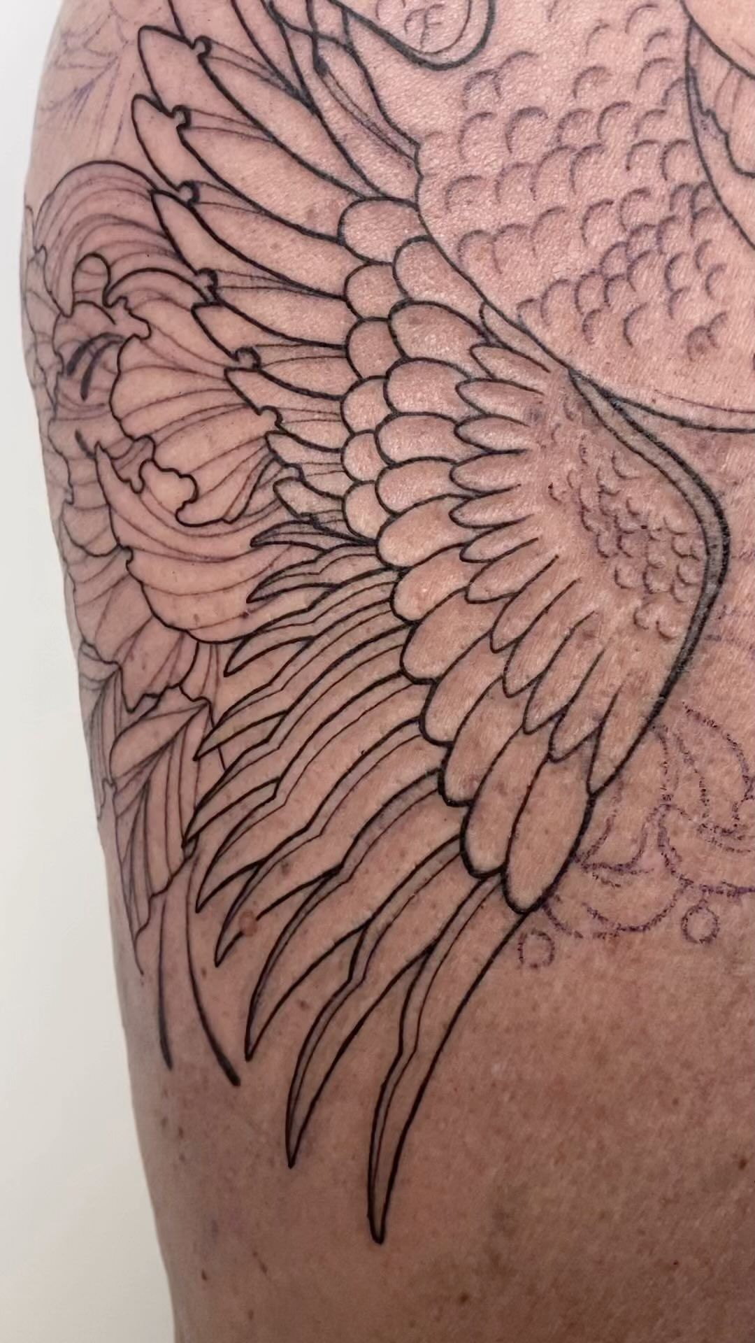 Guter Start auf und mit Petra! Danke 
.
.
.
#blacktattoo #germantttooers #cologn