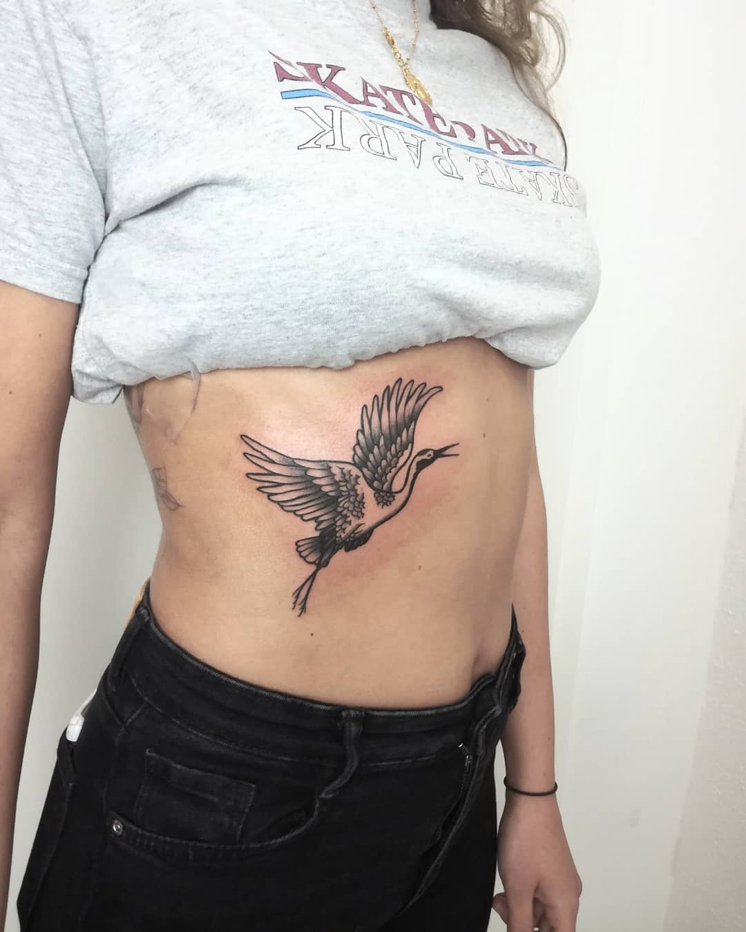 Flying crane for @_janananu ! Thank you for this chilled session :) #cranetatto