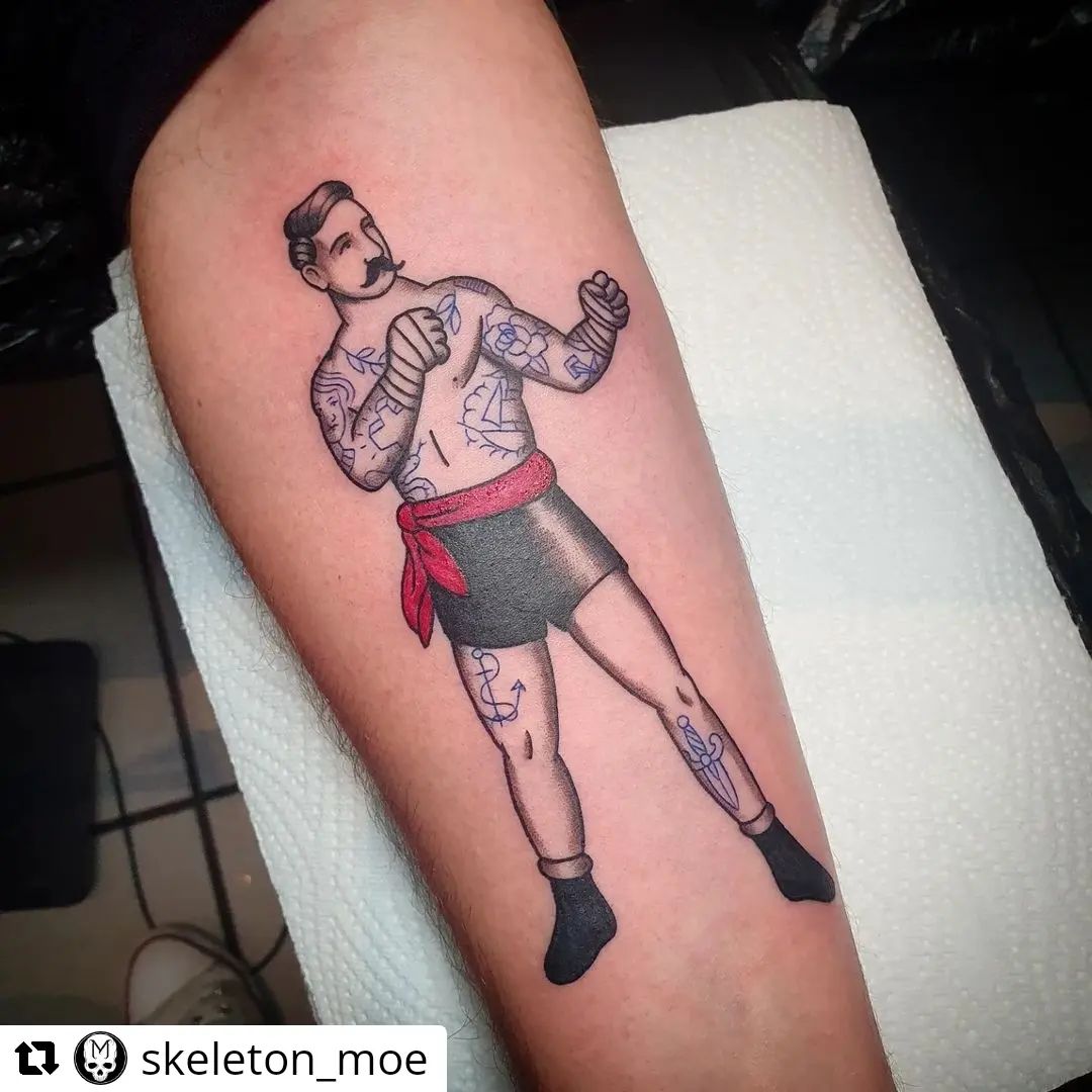 Boxer von @skeleton_moe
• • • • • •
Look at my dirty chucks #boxertattoo #tattoo