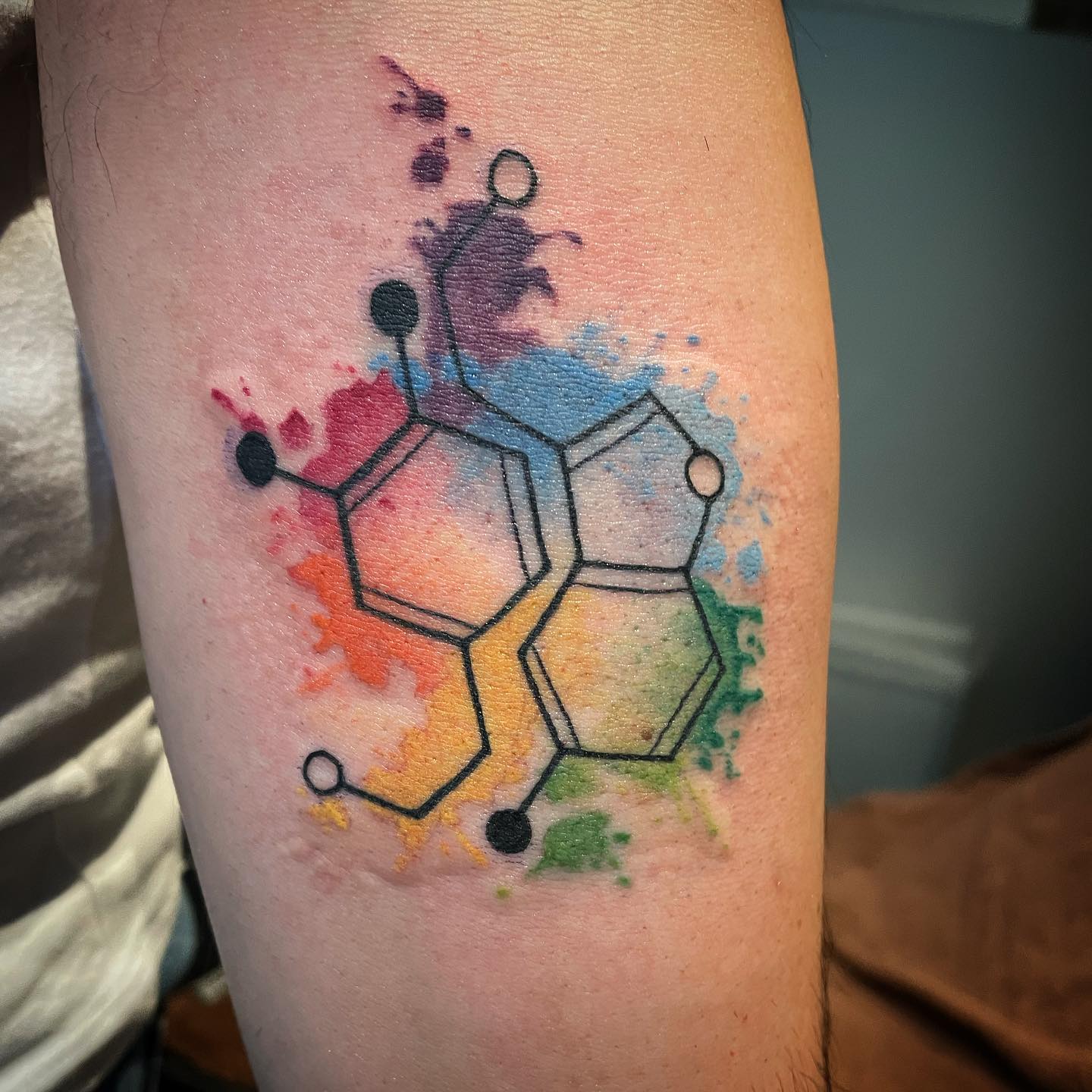 Serotonin & Dopamin 
•
•
•
#inked #ink #inkedgirls #tattoo #tattoos #tatts #chem