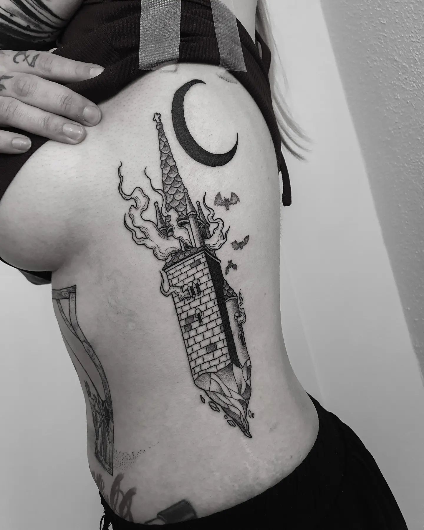 #churchtattoo #blackwork #tattoo #blackworkers #ink #darkartists #darkart #tat #