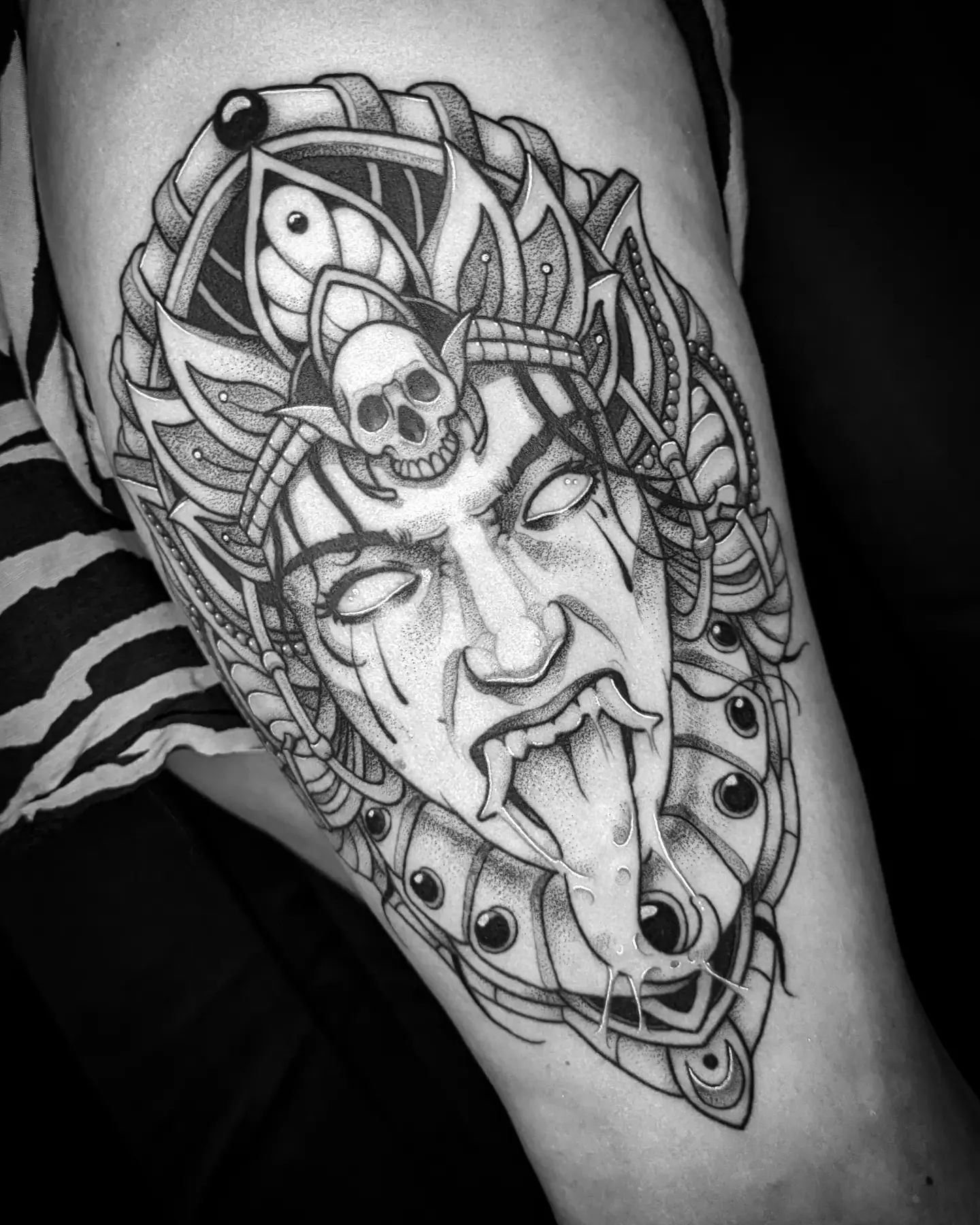 #tattoo #kali #blackwork #tattooartist #inked #tattoos #tattoostyle #tattooart #