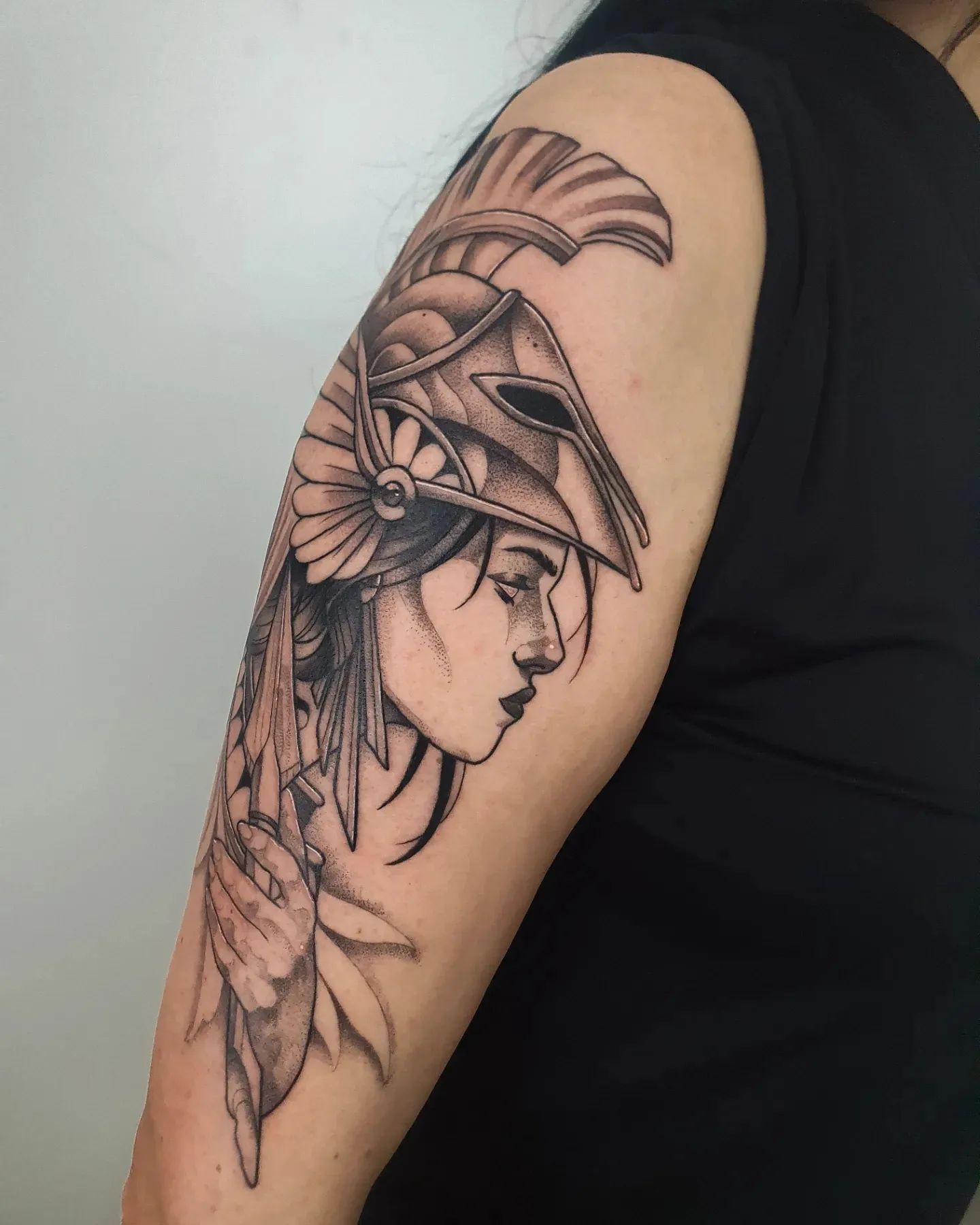 Finished Athena Piece 
.
#tattoo #blackwork #ink #art #tattoos #tattooartist #li