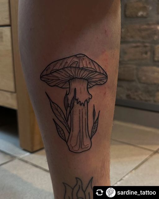 Pilz von Patricia @sardine_tattoo __ Thank you  #mushrooms #mushroom #mushroomta...