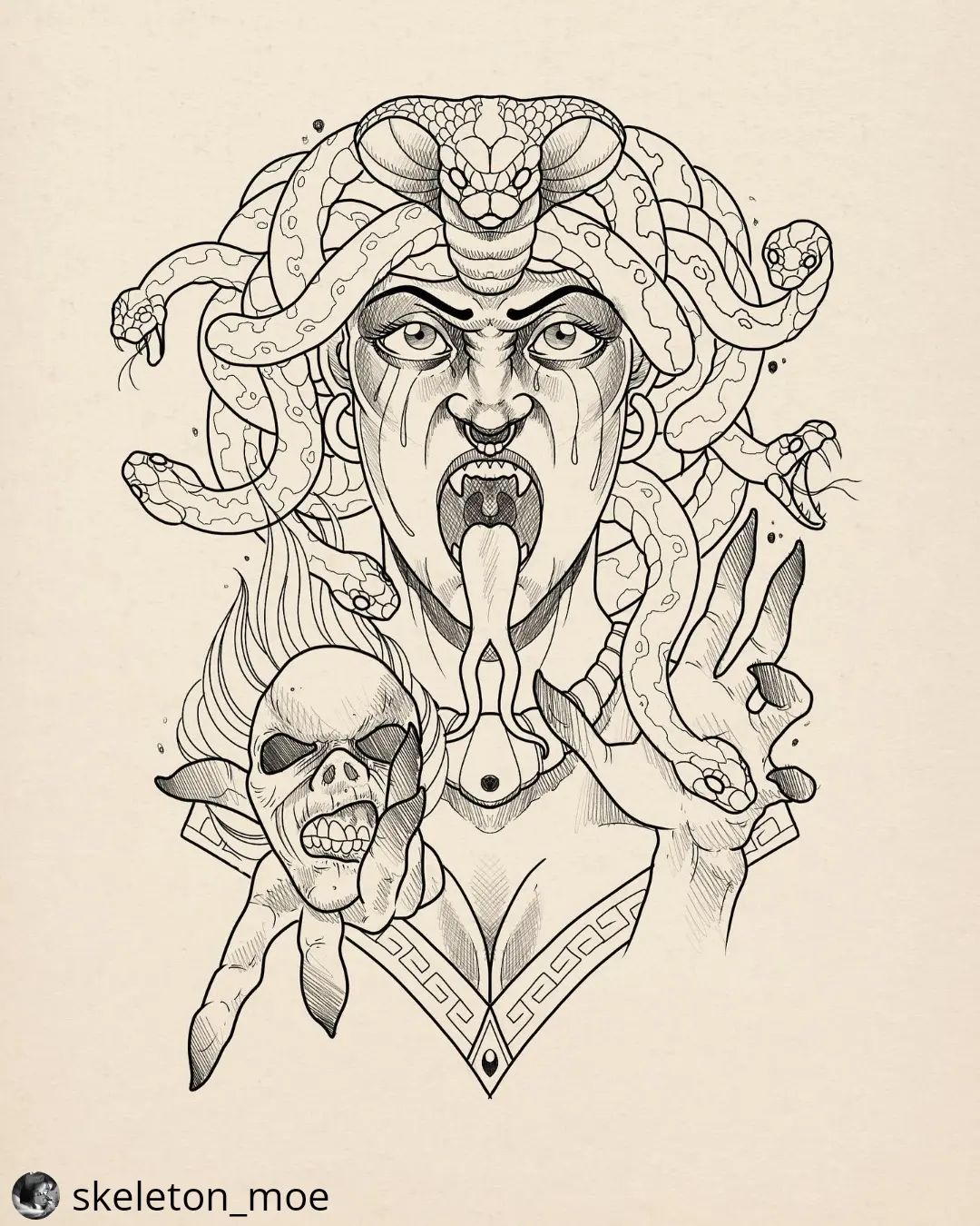 Neues Projekt von @skeleton_moe

medusa backpiece layout for the next session wi