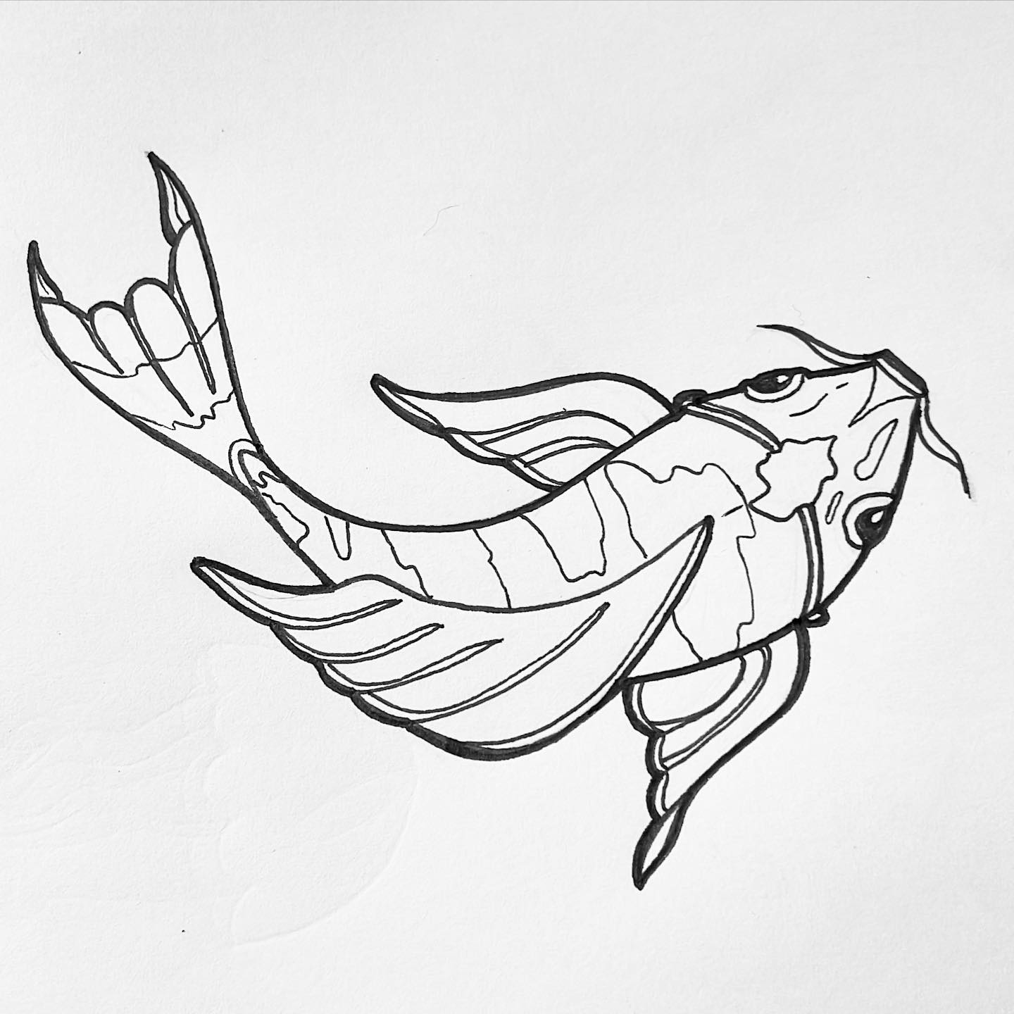 _koi fish_ 
•taken•
#tattoo #tattooinspiration #tattoo #tattoos #tat #ink #inked