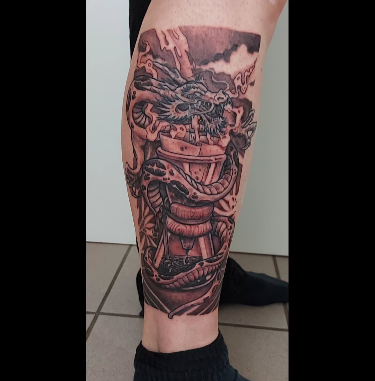 Noch viel zu rot für ein schönes Foto, aber ich wollte auch nicht alles kaputt f