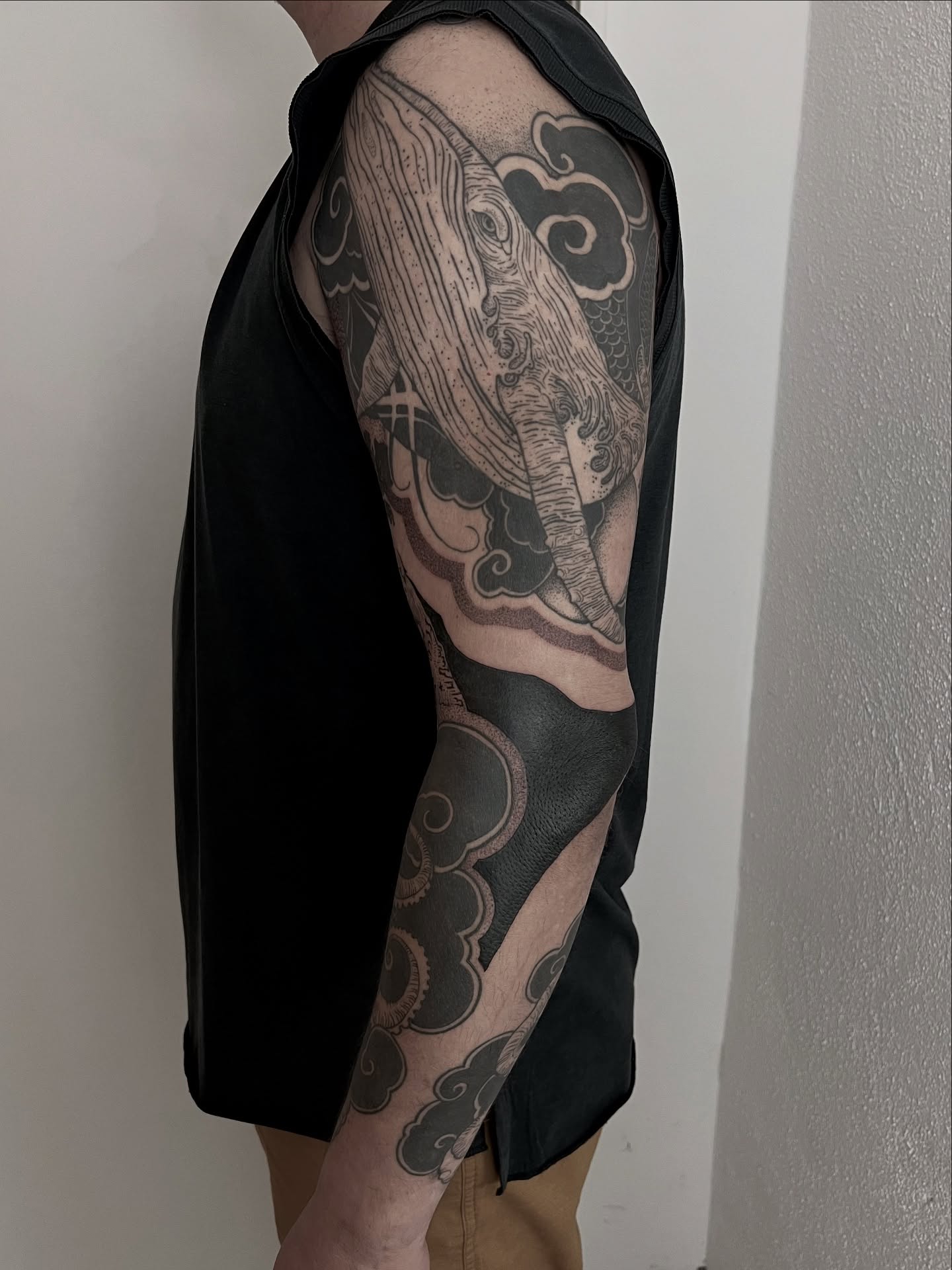 Inmer wieder Danke!

1+2: work in progress 
3: verheilt 

#blackwork #darktattoo