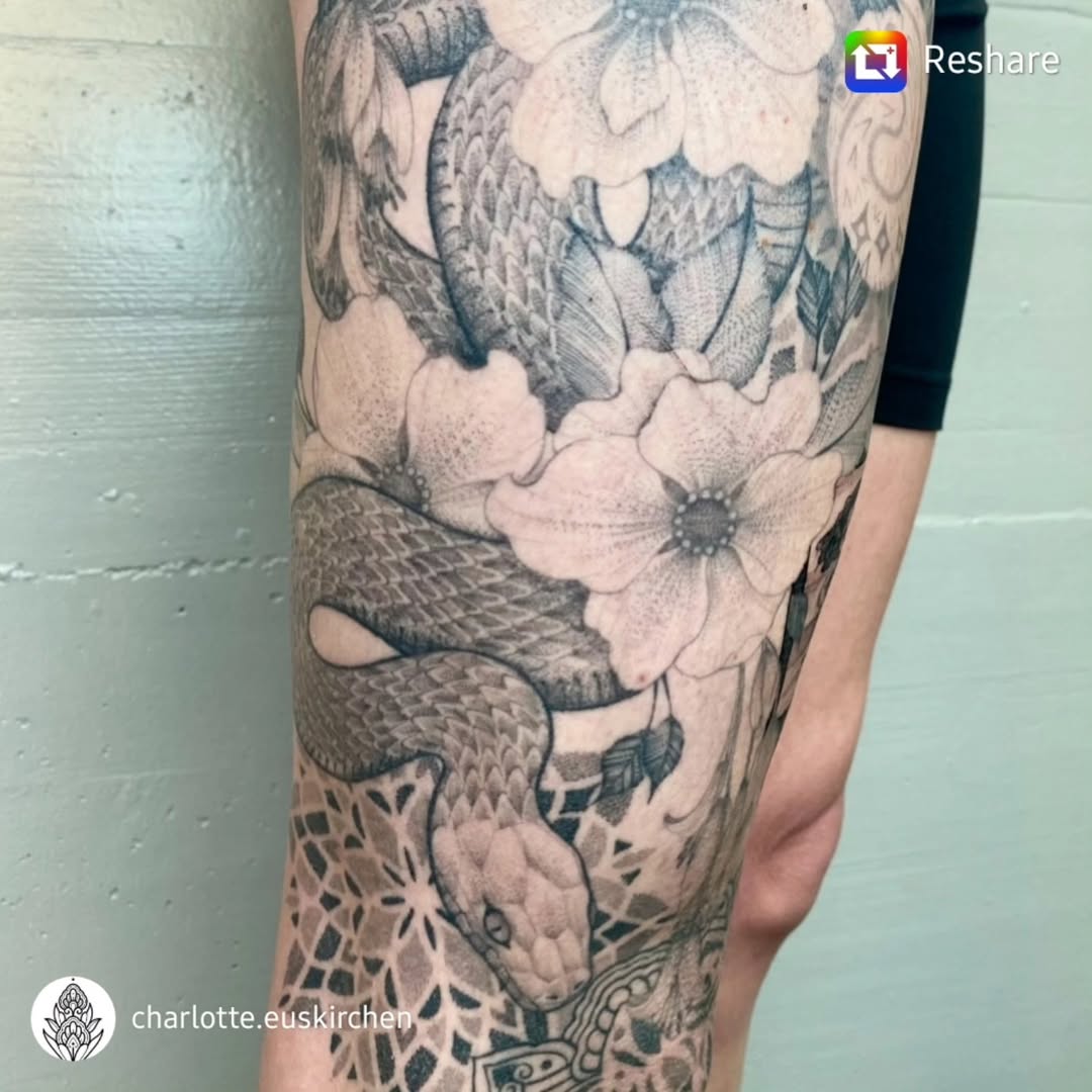 Arbeit von @charlotte.euskirchen 
Verheiltes Tattoo von Melanie