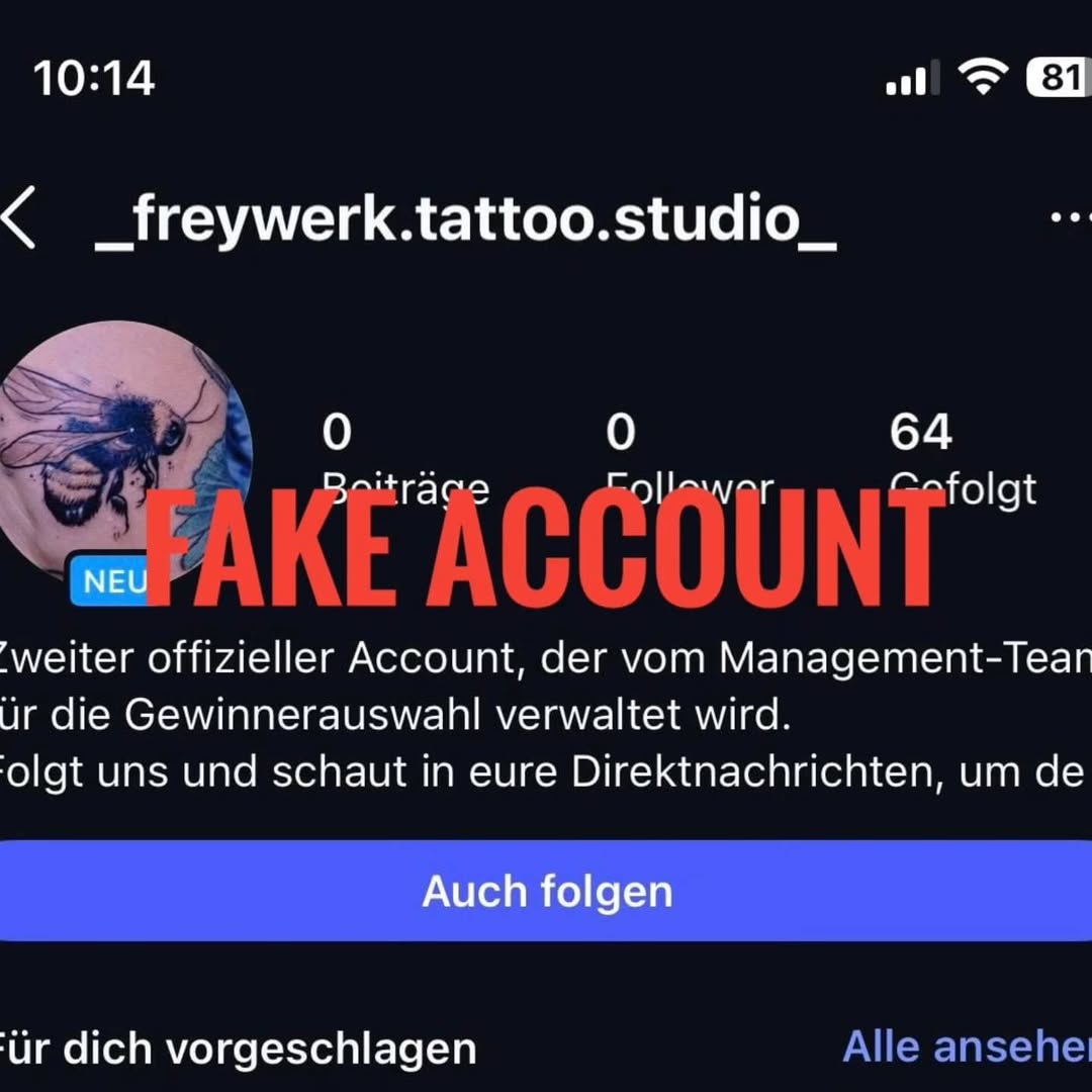 VORSICHT FAKE ACCOUNT.